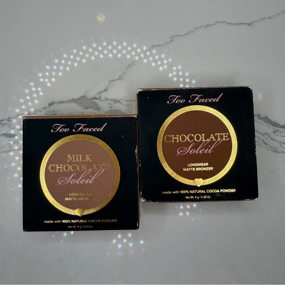 Too Faced Chocolate Soleil & Milk Chocolate Soleil Matte Bronzers - Brown